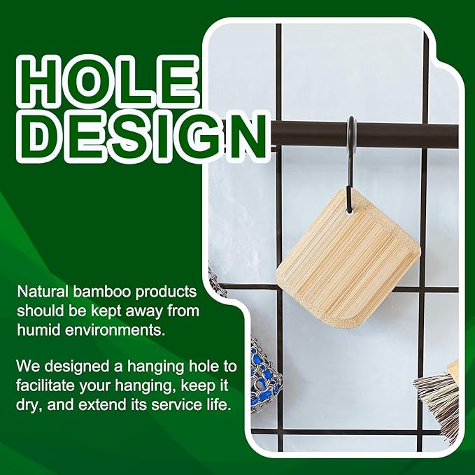 Bamboo Pan Scraper, Pot Scraper, Food Scraper, Kitchen Scraper Tools for Cast Iron Skillets, Cookware, Dishes, Pans and Pots (4 Pcs)