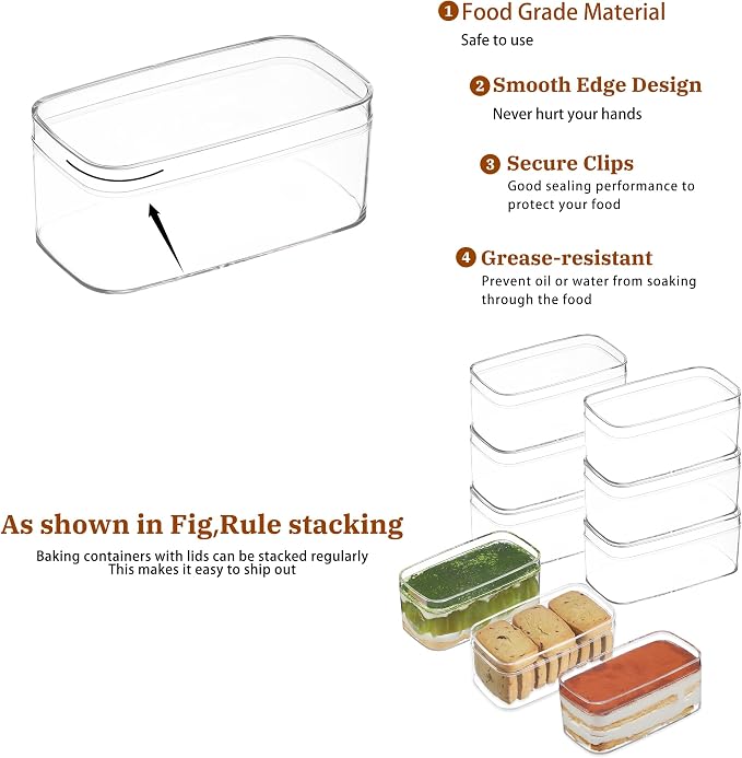 10oz Plastic Dessert Cups with Lids and Sporks,Stickers,Tiramisu Containers,Cookie Containers,Clear Food Containers for Fruit,Pudding,Mousse, Tiramisu Cups With Lids