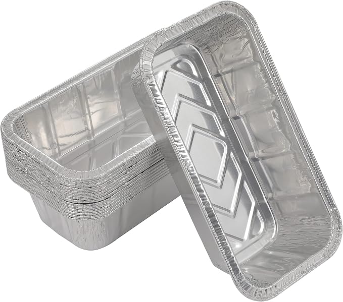Waytiffer Loaf Pans [25 Pack] 2Lb Heavy Duty Disposable Aluminum Foil Premium Bread Tins Standard Size - 8.5" X 4.5" X 2.5" Perfect for Homemade Cakes & Breads