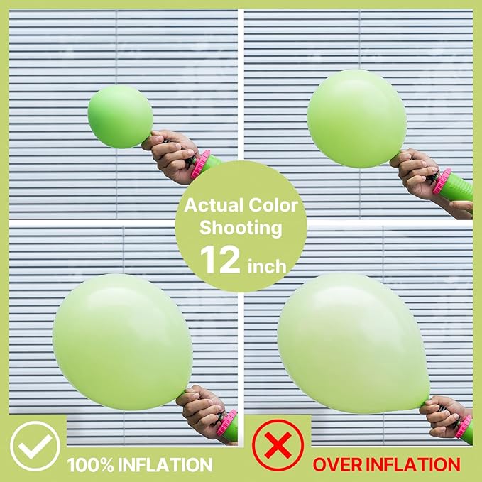PartyWoo Lime Green Balloons 127 pcs Different Sizes of 36 18 12 10 5 Inch Neon Yellowish Light Green Latex Balloon Arch Kit Garland for Graduation Halloween Summer Birthday Party Decorations Green-Y6