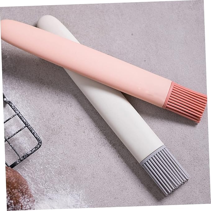 Silicone Baking Brush Bbq Oil Basting Brush Ergonomic Handle for Long-lasting Use