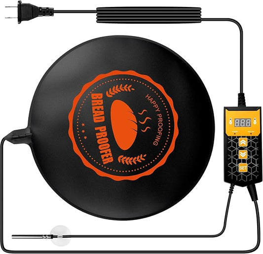 Bread Proofer Warming Mat,11.8" Sourdough Starter Warmer with Thermostat Temperature Control for Dough Proofing Yogurt Fermentation