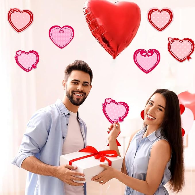 Vuzvuv 60Pcs Paper Heart Cutouts for Bulletin Board Decorations,Heart Cut Outs for School Wall Decor,Classroom Decorations