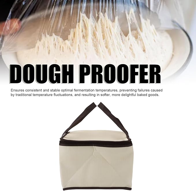 TOPINCN Versatile Bread Proofing Box, Temperature Adjustable Dough Proofer with Heater, Fast and Even Heat Distribution, Foldable Sourdough Starter Warmer for Making Bread, Yogurt,