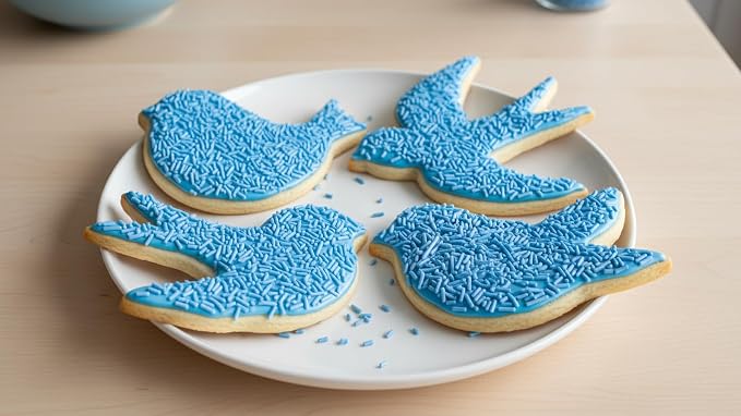 NCS Placid Blue Jimmies Edible Sprinkles – Cupcake, Cake & Cookie Decorations, 7 oz