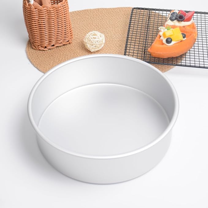 12×3 round Cake Pan,Aluminum cake tin baing pan for birthday cake party (12×3 round Cake Pan)
