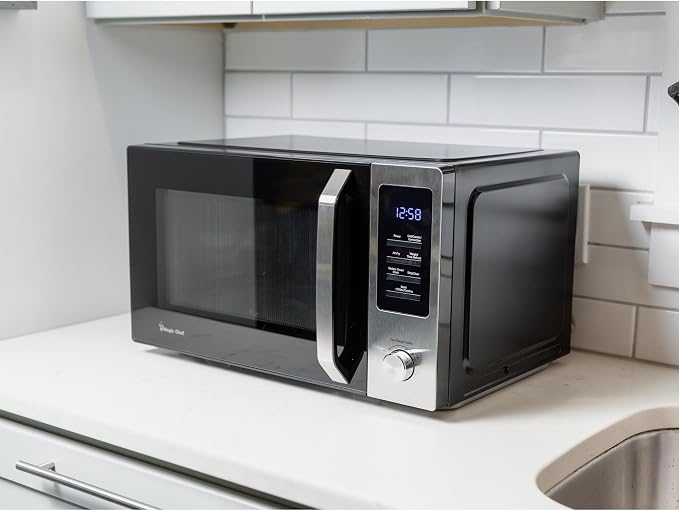 1.1 cu. ft. Countertop Microwave in Stainless Steel with Digital Touch