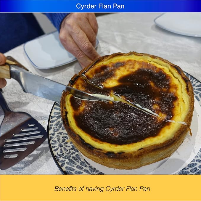 18/10 Stainless Steel Flan Pan, 63 oz Flanera Mold Cooker for Baking | Compatible with Instant Pot3 6 8 10qt, Custard Pan, Flan dish with lid, Tart pan, Round fluted dish, oven safe