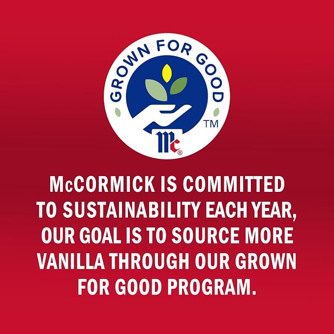 McCormick All Natural Pure Vanilla Extract (Made with Madagascar Vanilla Beans), 4 fl oz