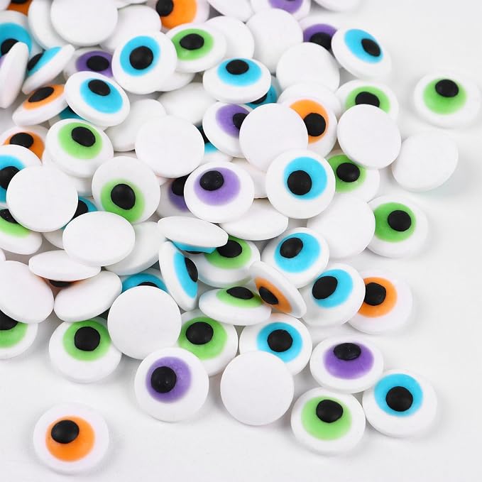 Halloween Sprinkles for Cake Decorations 7ounce, Colorful Eyeballs for Cupcake Topper, Edible Eyes Candy for Ice Cream, Cookie, Perfect for Halloween Dessert (Halloween Spooky Eyeball)