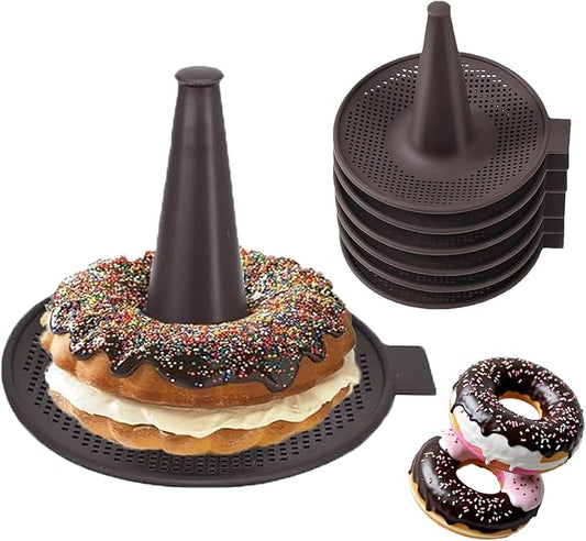 6-Cavity Silicone Donut & Bagel Pan Set, Non-Stick Doughnut Mold for Baking, Homemade Pastry Maker, Easy Clean Oven Safe