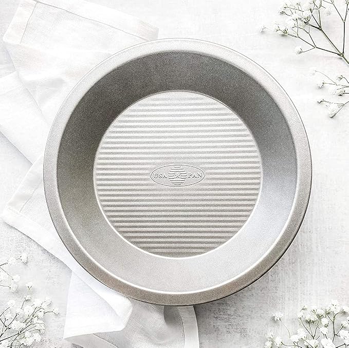 USA Pan Bakeware Aluminized Steel Pie Pan, 9-Inch (Pack of 6)