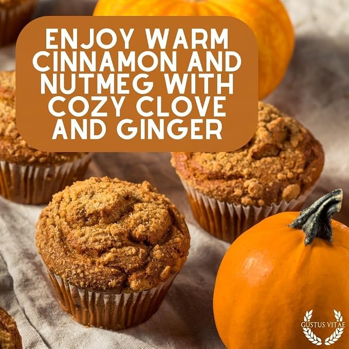 Pumpkin Spice Cane Sugar | Artisanal Infused Sugar | 1:1 Replacement For Plain Sugar | Gourmet Sweetener | All Natural, Non GMO | Hand Made, Small Batch | Made in USA | GlP-1 Friendly | Magnetic Tin | Gustus Vitae | #92