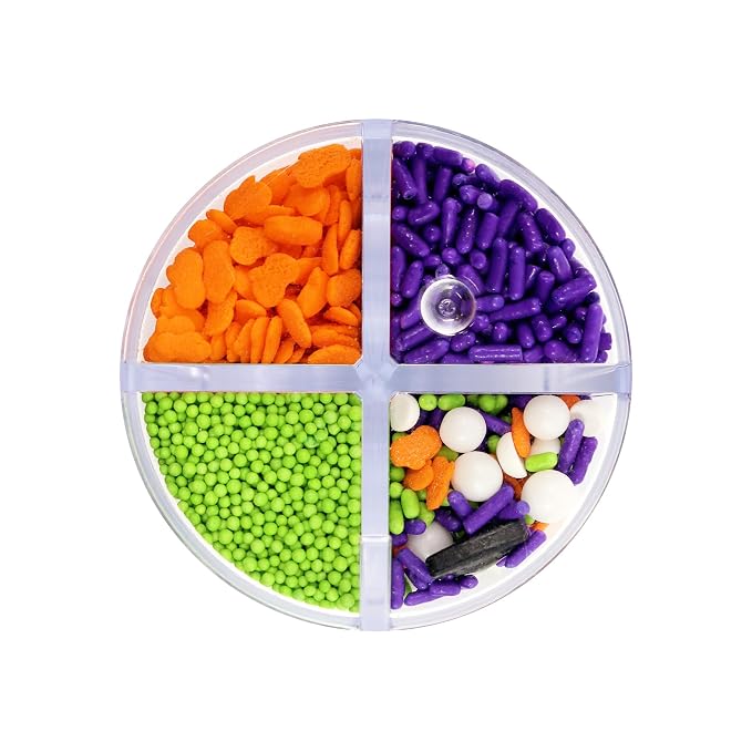 Mystic Sprinkles 4 Cell Sprinkle Assortments (Witches Brew, Petite)
