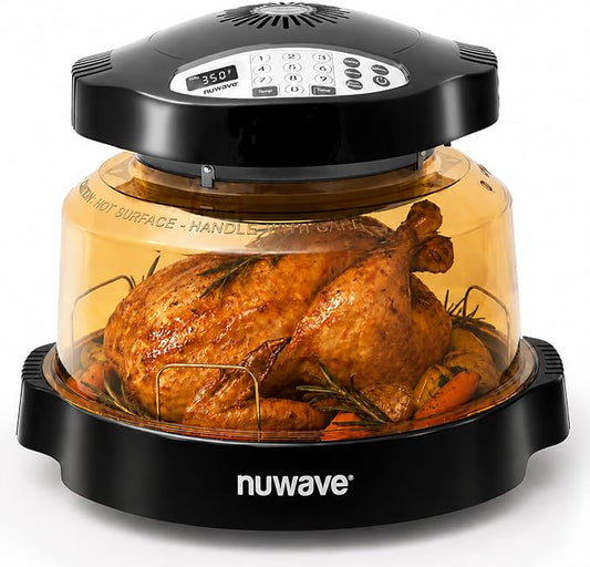 Nuwave Pro Plus 2 Air Fryer Oven, Infrared Countertop Convection, No Defrost No Preheat, Triple Combo Heating, 10-in-1 Multicooker, PFAS & BPA Free, 10LB Capacity, Dishwasher Safe Parts, 20660V03