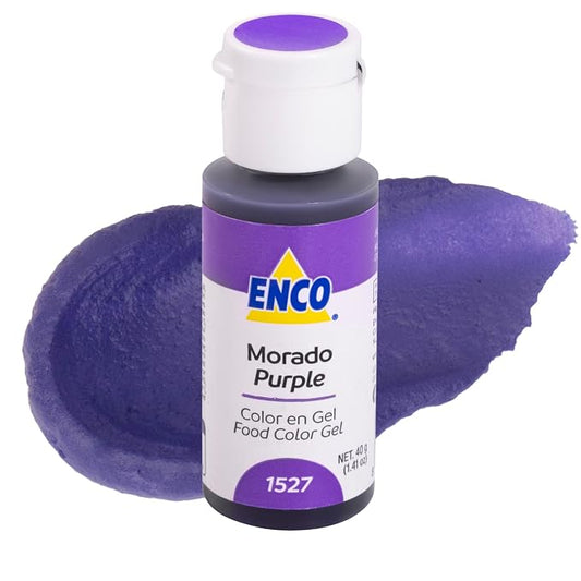 ENCO Food Coloring Gel Purple 1.41 oz (40g) Concentrated, Vegan