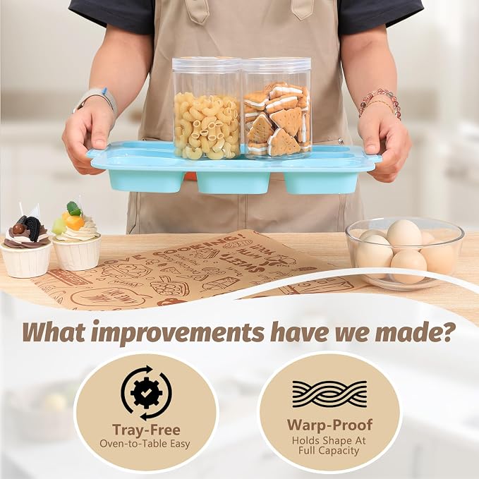 Nonstick Silicone Mini Loaf Pans: 9-Cavity Small Banana Bread Loaf Pans for Baking Cornbread with Metal Frame - Mini Meatloaf Tin for Oven - Brownie Tray for Baker Baking Lover (Beige & Mint Green)