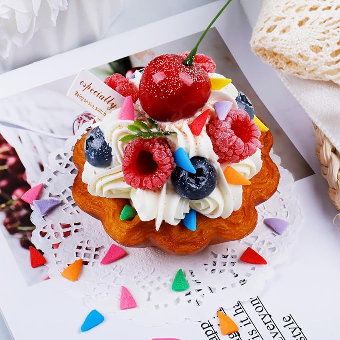 Rainbow Sprinkles for Baking, Triangular Flag Sprinkles, Edible Birthday Sprinkles for Cake decorating, Cookies, Ice Cream and Macaron Toppings