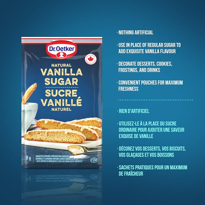Dr. Oetker Natural Vanilla Sugar, 1.68 Ounce