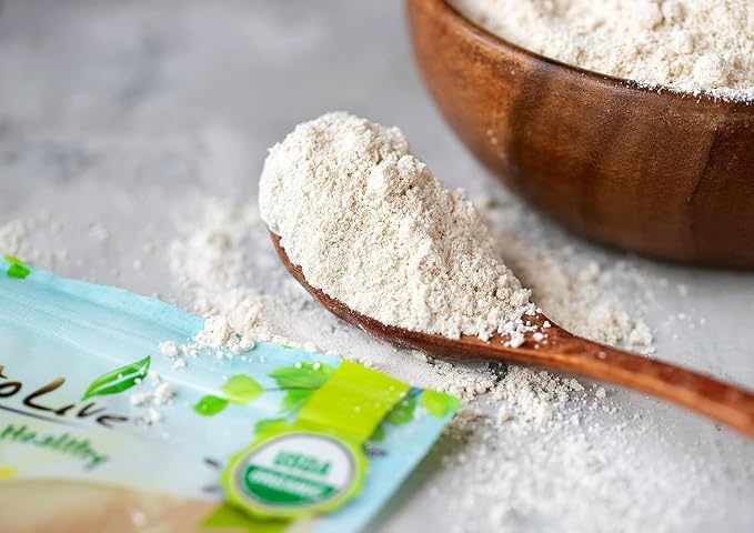 Food to Live - Organic Whole Wheat Pastry Flour, 5 Pounds - Non-GMO, Finely Ground, Unbleached, Unbromated, Vegan, Kosher, All Natural, No Preservatives