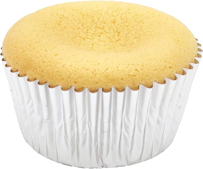Standard Silver Foil Cupcake Liners Muffin Baking Cups for Party and More, 100-Count