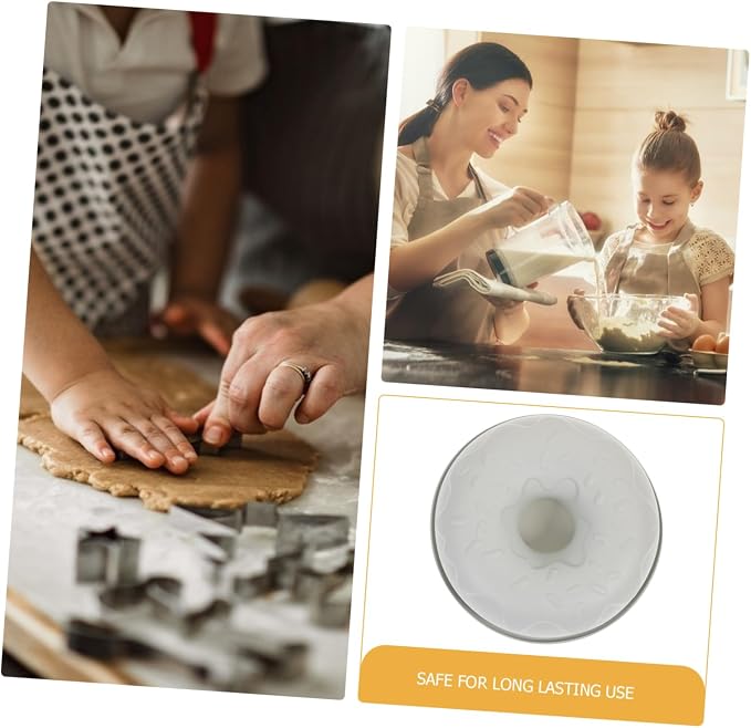 Hemoton 1pc Silicone Doughnut Mold for Baking Non-stick Donut Tray Cake Mould for Easy Baking for Parties and Celebrations