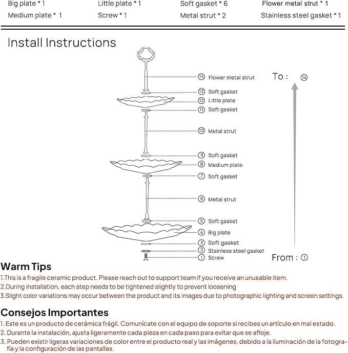 Sumerflos 3 Tier Porcelain Cupcake Stand, Tiered Serving Cake Stand, Square White Embossed Dessert Stand, Weddings Parties Pastry Serving Tray
