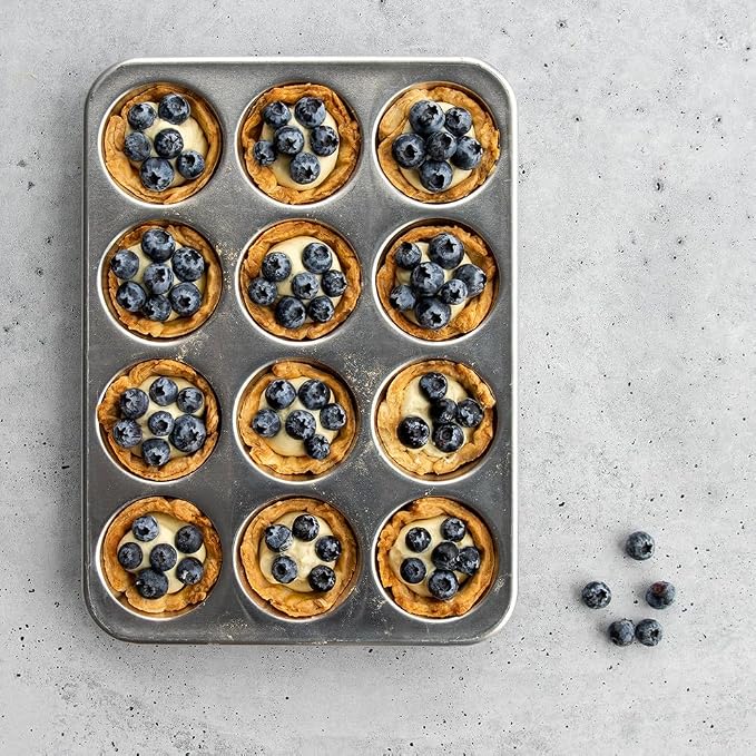 Nordic Ware Natural Aluminum Commercial Muffin Pan, 12 Cup