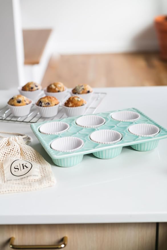 The Silicone Kitchen Reusable Silicone Baking Cups Gift Set Bundle, 24 Regular, 12 Jumbo, 24 Mini, White
