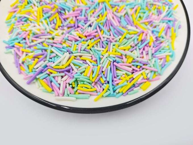 Edible Easter Jimmies Sugar Sprinkles for Cake Decorating, Baking, Ice Cream, Cookies, Cupcake Topper Decorations,4.23oz