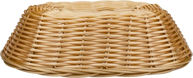 Yesland 16 Pack Plastic Oval Baskets, Food Storage & Fruit Basket, 8-3/4 x 6-1/4 x 2-3/4 Inches Basket Bin for Kitchen, Restaurant, Centerpiece Display