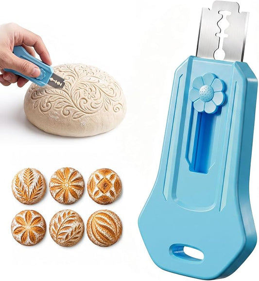 Upgraded Bread Lame with Extractable & Magnetic Design, Professional Dough Scoring Tool for Sourdough Bread Baking, Premium Scorer for Bread Making, 5 Razor Blades Included