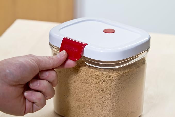 PrepSolutions Brown Sugar Keeper with Airtight Seal and Terra Cotta Disc for Moisture Control, 1.5 Quart Capacity