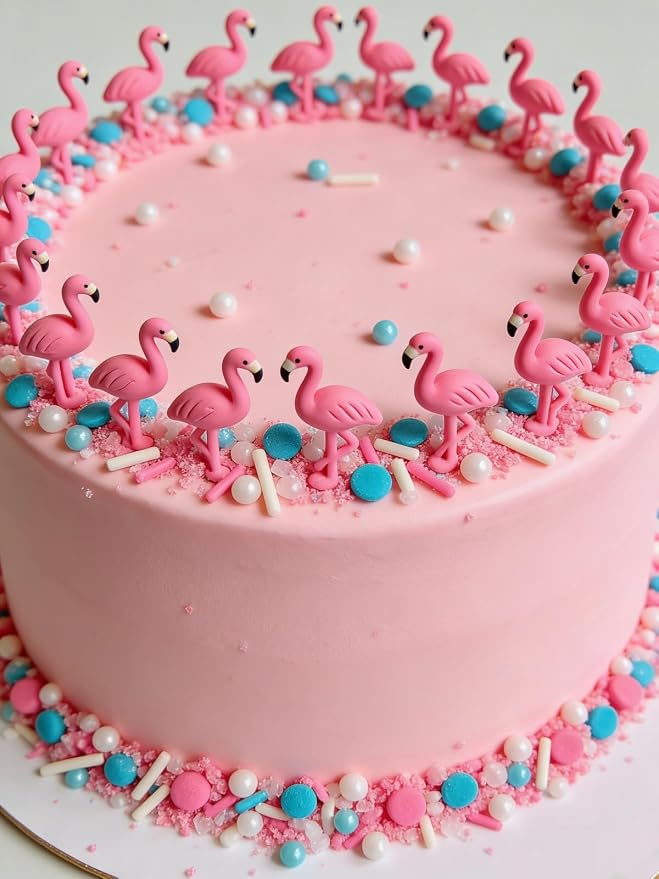 HeDeon&Rles Beautiful Creature Flamingo Sprinkles for Baking Caketopper Valentines St. Patrick's Day Easter Sprinkles Cake Decoration Birthday Wedding Caketopper