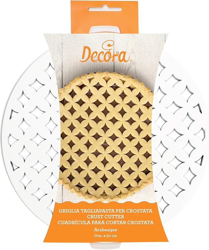 DECORA Arabesque Crust Cutter, White, 30 x 30 x 3 cm
