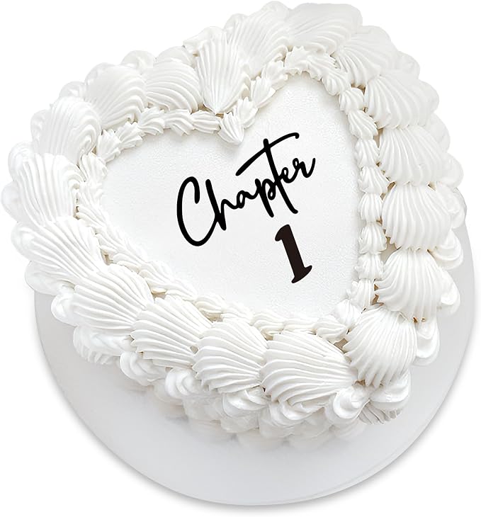 Chapter 1 Cake Topper – Acrylic First Birthday Cake Decoration for Girls & Boys, Happy irst Cake Topper for Party, Modern Coming of Age Birthday Decor (chapter 1)