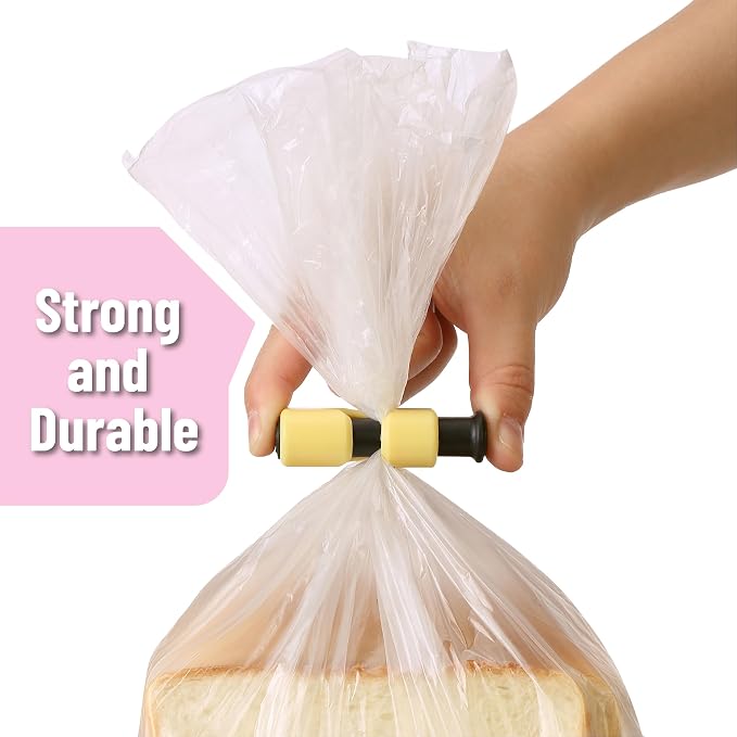 Mr. Pen- Squeeze and Lock Bread Bag Clips, 2.4 Inch, 8 Pack | Multicolor Squeeze Lock Clips, Reusable Bag Closures for Bread, Snacks, Coffee, Food Storage, Fits Thick and Thin Bags