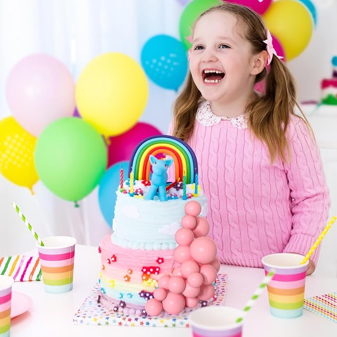 75 Pieces Light Pink Cake Balls Topper Decorations Foam Cupcake Topper Mini Balloon Cake Topper Balls Cake Picks for Cake Deco Birthday Party Wedding