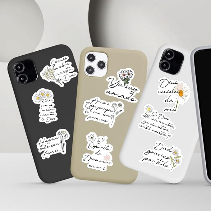 Spanish Christian Stickers - Pegatinas Cristianas con Versículos Bíblicos for Water Bottles, Bible Journaling & Laptop - Religious Faith Gifts for Women Men & Teens