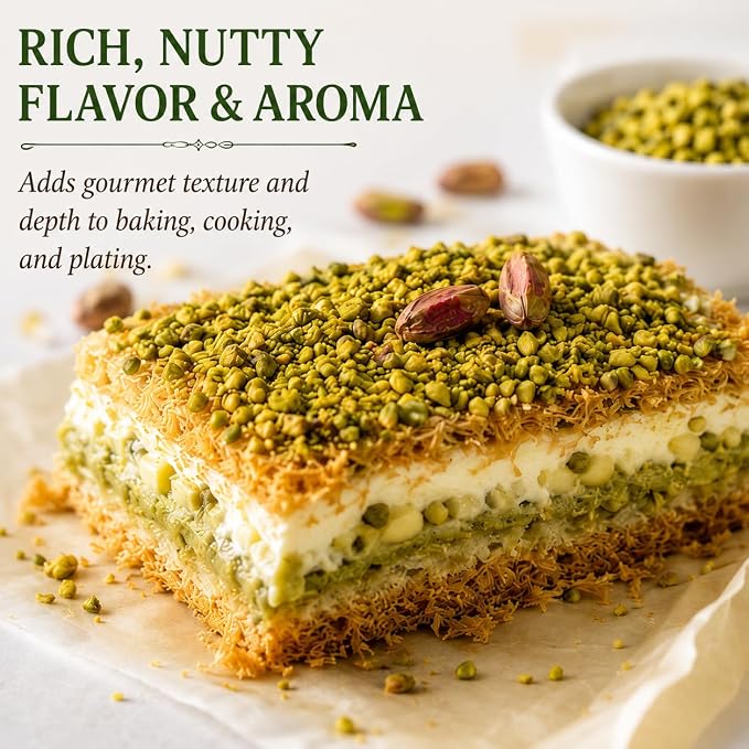 Sanniti Pistachio Crumble, 3.5 oz – Finely Crushed Italian Pistachios | Product of Italy [Pack of 2]