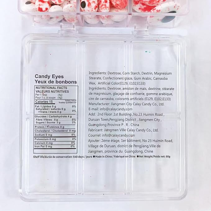 Sentovac Candy Eyeballs Bloody Red Eyes Edible Sugar Sprinkles Cookie Cake Cupcake Toppers Decorations Small Candy Eyes for Christmas Halloween Easter Cake Decorations Supplies