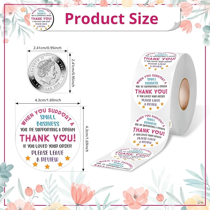 500 PCS If You Love Your Order Cute Small Business Stickers, Thank You Sticker, Bakeries Sticker, Handmade Small Business Envelopes Stickers, Gift Bags Packaging Labels