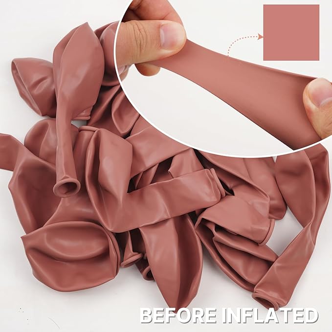 PartyWoo Dusty Pink Balloons 100pcs Different Sizes of 18 12 10 5 Inch Blush Pink Dusty Rose Boho Netural Balloon Arch Kit Garland for Baby Shower Princess Girl Birthday Party Decorations Pink-F01