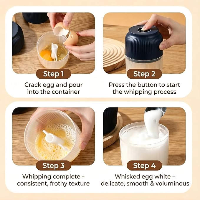 Household Electric Garlic Crusher, 6 Blades Portable Electric Garlic Chopper Mini with Lid & Egg Beater, Cordless Mini Chopper Food Processor for Efficient Chopping of Meat (1pc Blue)