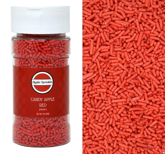 Mystic Sprinkles Solid Color Jimmy Sprinkles (Candy Apple Red)