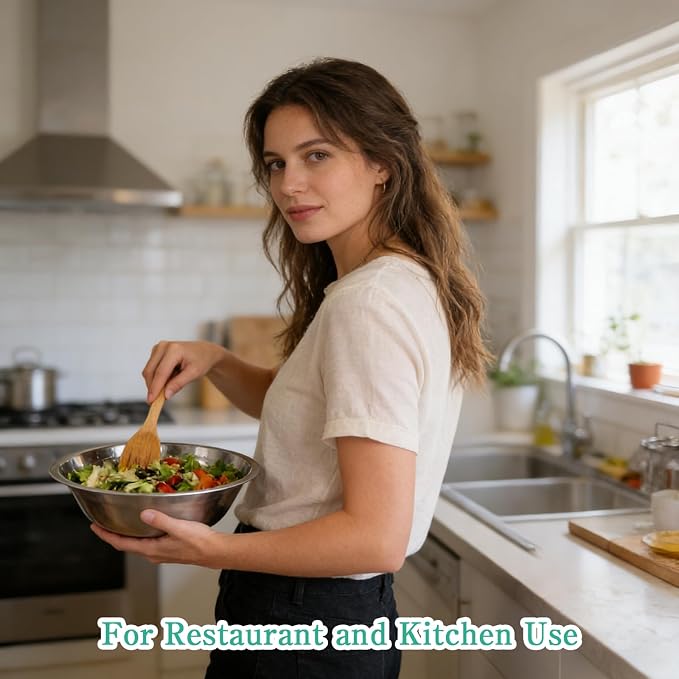 14 Pcs Stainless Steel Mixing Bowls Bulk, 8.66 x 5.1x 3 Inch Silver Metal Salad Bowl, Reusable Nesting Container, Food Baking Container, for Hotel Restaurant Home Kitchen