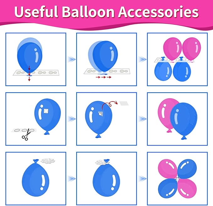 Balloon Pump Electric Party Decorations - Electric Balloon Pump for Balloon Arch Kit, Portable Dual Nozzle Balloon Inflator