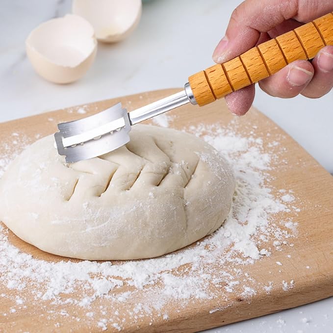 Hand Crafted Bread Lame - Bread Scoring Tool/Bread Knives, Lame Bread Tool Sets for Sourdough Scoring Tool, Sourdough Bread Baking Supplies with 10 Blades Replacement