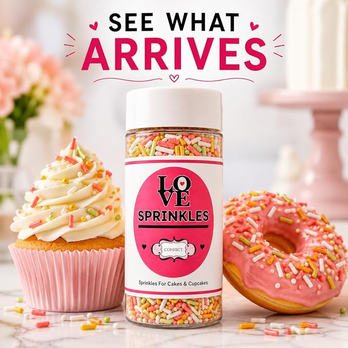 Confect Custom Rainbow Sprinkles – Cosmic Blend Jimmies – Multicolor Decorative Toppings for Desserts, Cakes & Cupcakes – Vegan, Gluten-Free, Nut-Free, Soy-Free, Dairy-Free, Palm Oil-Free – 4.2 Oz