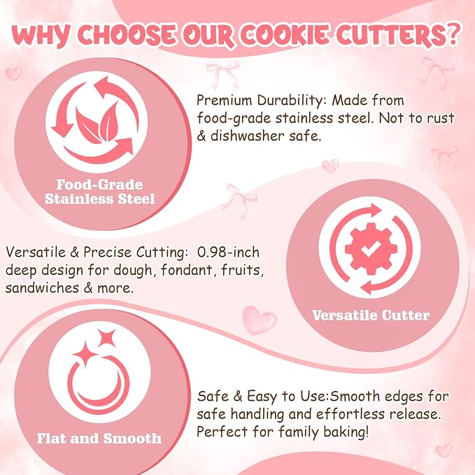 7 Pieces Bow Knot Bridal Shower Cookie Cutters Set - Stainless Steel Cookie Biscuit Cutting Molds for Women Diamond Ring Wedding Dress Wedding Party DIY Craft Home Baking Supplies